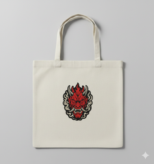 Hannya Mask Embroidery Design, Oni Demon Digital File, 8 Sizes