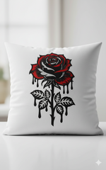 Gothic Dripping Rose Machine Embroidery Design: Floral Digital File (Instant Download)