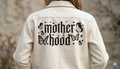 Motherhood Embroidery Design | Gothic Butterflies, Stars Machine File (Digital Download)