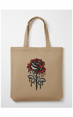 Gothic Dripping Rose Machine Embroidery Design: Floral Digital File (Instant Download)