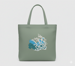 Japanese Wave Embroidery Design, Ocean Art (Digital File)