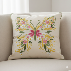 Floral Butterfly Machine Embroidery Design