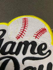 Soccer Game Day Embroidered Patch – Sporty Trucker Hat Applique