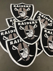 Harley Davidson Raiders Biker Patch - 4 Inch Embroidered Motorcycle Shield - Iron On / Sew On Badge