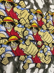 Luffy Gatling Gun Embroidered Patch – Straw Hat Pirate Action Applique