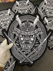 Samurai Odin Sons of Vikings Embroidery Patch: Iron On Cosplay
