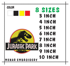 Jurassic World Dinosaur Logo - Machine Embroidery Digital File