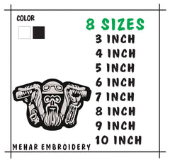 Biker Skeleton Embroidery Design, Motorcycle Rider Art, 8 Formats 8 Sizes