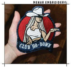 Cowgirl Club Ho-Down Embroidery, Sexy Western Girl Digital File