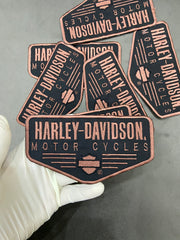 Harley-Davidson Brown Rocker | 6-Inch Embroidered Patch