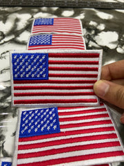 US Flag Embroidered Patch – Premium American Flag Biker & Uniform Applique