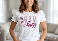 The Matriarch Collection: "Wife Mom Boss" Masterpiece Embroidery