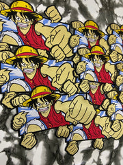 Luffy Gatling Gun Embroidered Patch – Straw Hat Pirate Action Applique
