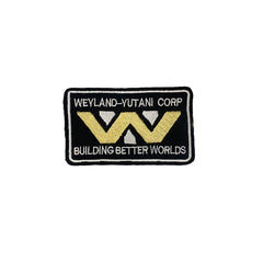 Weyland-Yutani Corp logo on a textured surface