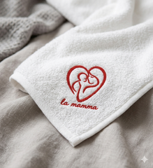 Mother and Baby Line Art Embroidery Design – Minimalist Heart Family (Digital Download)