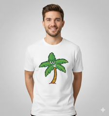 Palm Tree Embroidery Design, Cartoon Summer Machine File