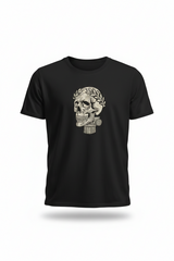 Skull and Ionic Pillar Embroidery Design – Dark Academia File (8 Sizes and Formats)