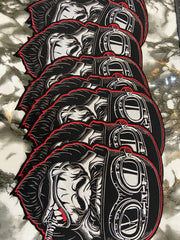 Biker Gorilla Piston Large Back Patch – Aggressive Free Rider Custom Applique
