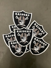 Harley Davidson Raiders Biker Patch - 4 Inch Embroidered Motorcycle Shield - Iron On / Sew On Badge