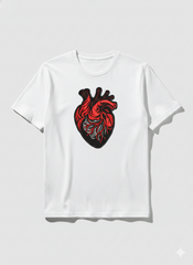 Anatomical Heart Embroidery Design, Human Heart PES, 16 Sizes BX File