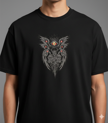 Gothic Seraphim and Dark Knight Machine Embroidery Design