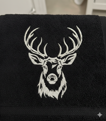 Deer Head Embroidery Design, Buck Antlers Pattern (8 Sizes & Formats), Instant Download