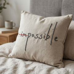 Impossible / Possible Machine Embroidery Design - 8 Sizes Included
