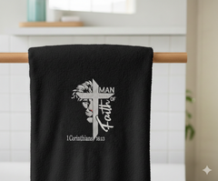 Man of Faith Lion Cross Embroidery Design, Christian Machine Embroidery File