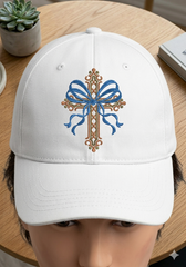 Christian Easter Cross Embroidery: Spring Flower Crucifix Design for Machine Stitching and Sublimation.