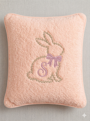 Floral Bunny Outline Embroidery – Spring Blossom Easter Rabbit Digital Machine Design