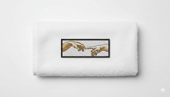 Creation of Adam Embroidery Design, Michelangelo Hands (Digital Download)