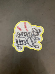 Soccer Game Day Embroidered Patch – Sporty Trucker Hat Applique
