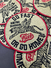 Go Fast Go Home Embroidered Patch | Sphere & Rectangle Morale Badge