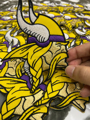 Minnesota Vikings Embroidered Patch Set – Purple Pride Football Logo Applique