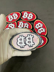 Bitcoin Logo Embroidered Patch | Crypto Trader Iron-On Badge
