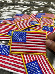 US Flag Embroidered Patch – Premium American Flag Biker & Uniform Applique