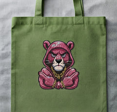 Pink Panther Thug Life Machine Embroidery Design - 8 Sizes & Multiple Formats
