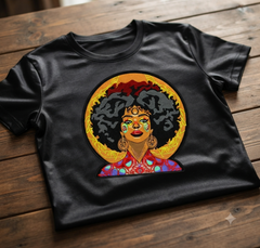 Afro Woman Embroidery Design, African Queen Machine File