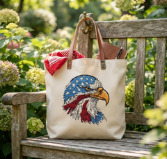 Patriotic American Eagle Embroidery, US Flag Bald Eagle Machine File
