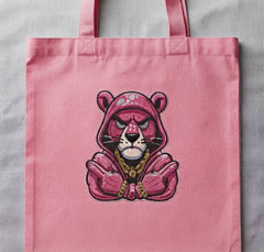 Pink Panther Thug Life Machine Embroidery Design - 8 Sizes & Multiple Formats
