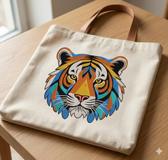 Tiger Embroidery Design, 8 Sizes & 8 Formats, Animal Machine Embroidery Pattern