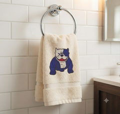 Blue Bulldog Embroidery Design, Bull Dog Mascot Digital File