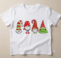 Christmas Gnomes Embroidery Design, Holiday Garden Gnome Digital File