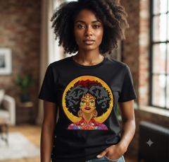 Afro Woman Embroidery Design, African Queen Machine File