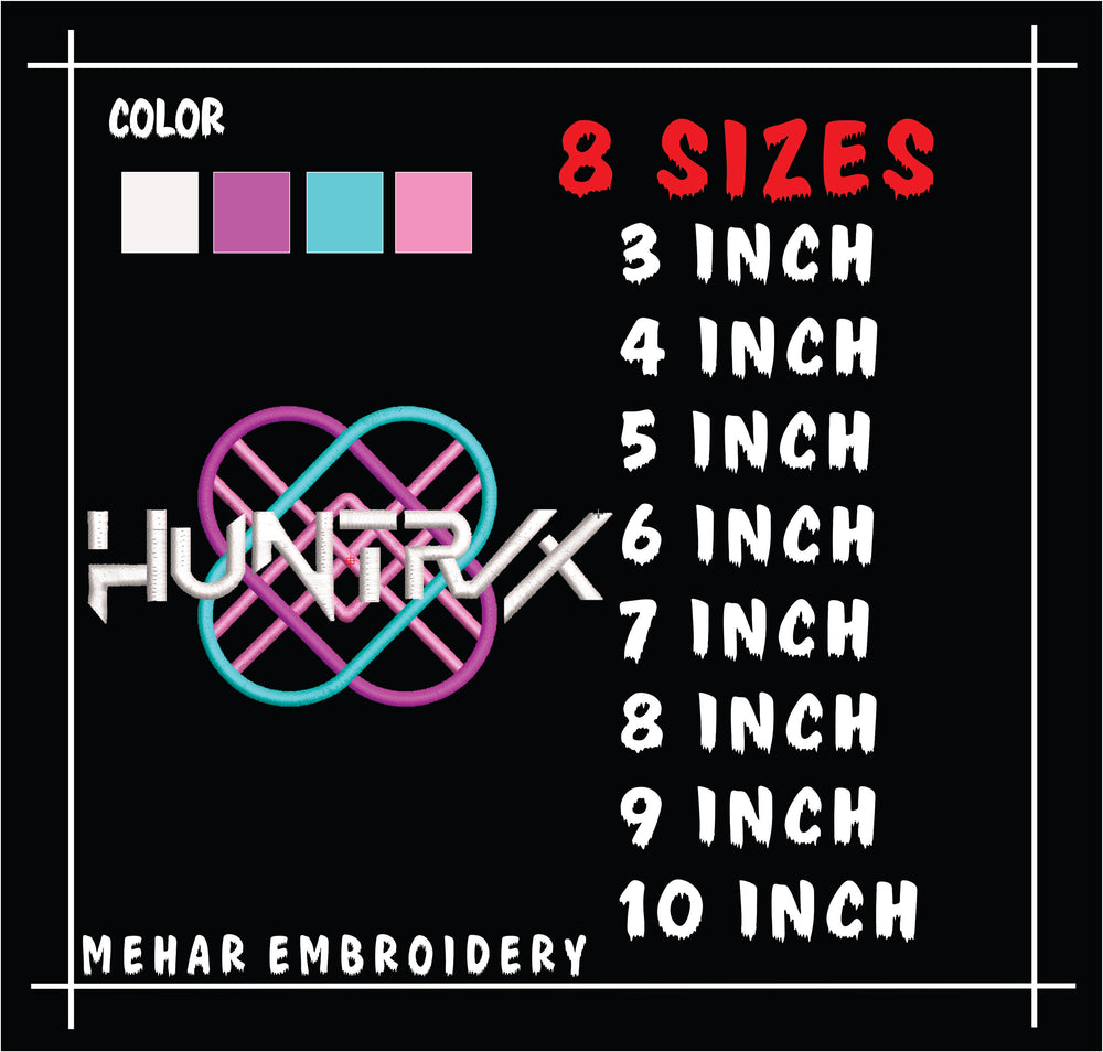 Kpop Demon Hunter Embroidery Files Huntrix