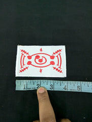 Chachamaru's Talisman Embroidered Iron-On Patch | Demon Slayer / Kimetsu no Yaiba Ofuda | Anime Cosplay