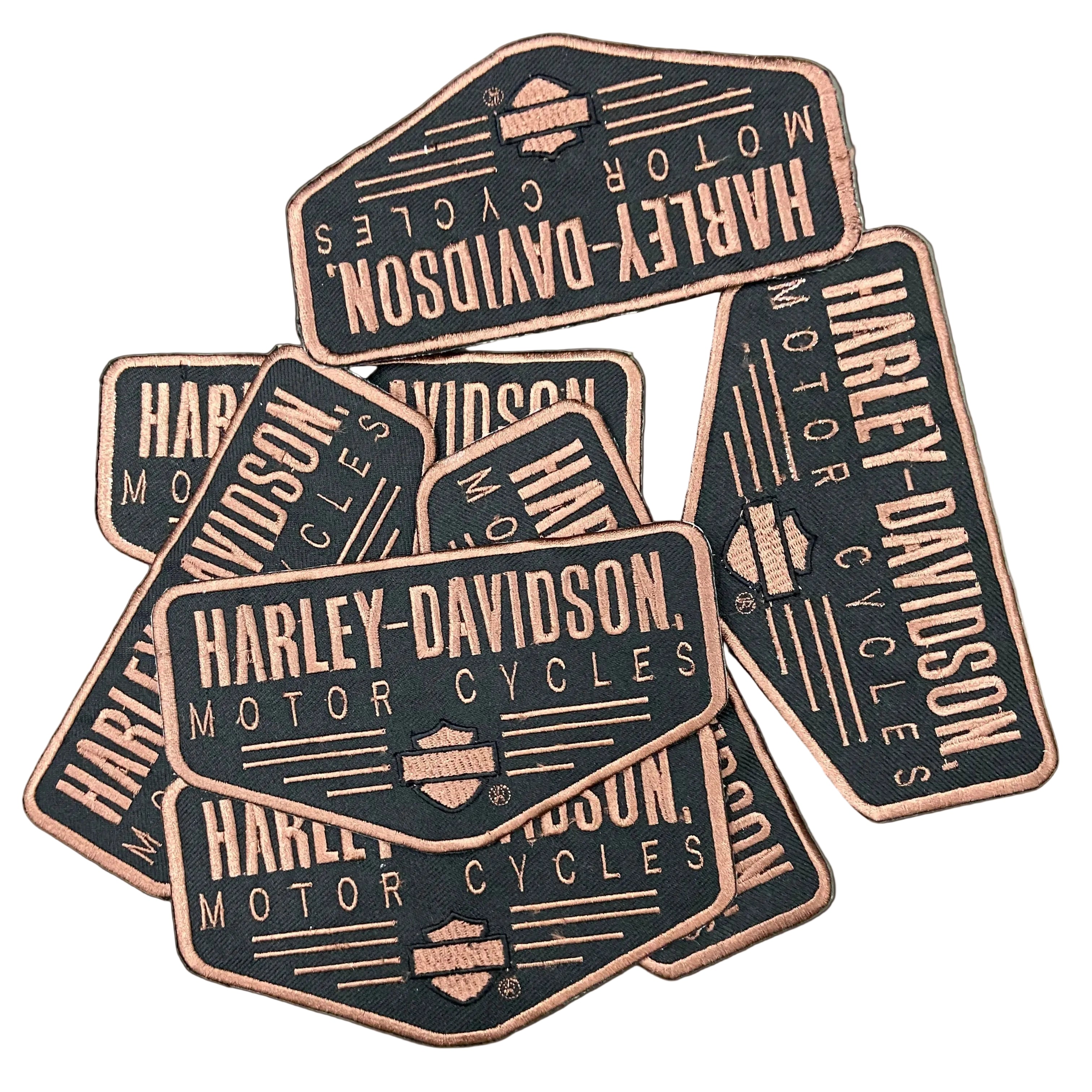 Harley-Davidson Brown Rocker | 6-Inch Embroidered Patch