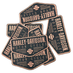 Harley-Davidson Brown Rocker | 6-Inch Embroidered Patch