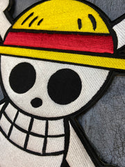 Straw Hat Pirates Patch: Anime Skull & Crossbones - Iron-on or Sew-on