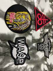 Heavy Metal Legends Patch Set – W.A.S.P., Motörhead, Iron Maiden &amp; Red Sigil (4-Piece)